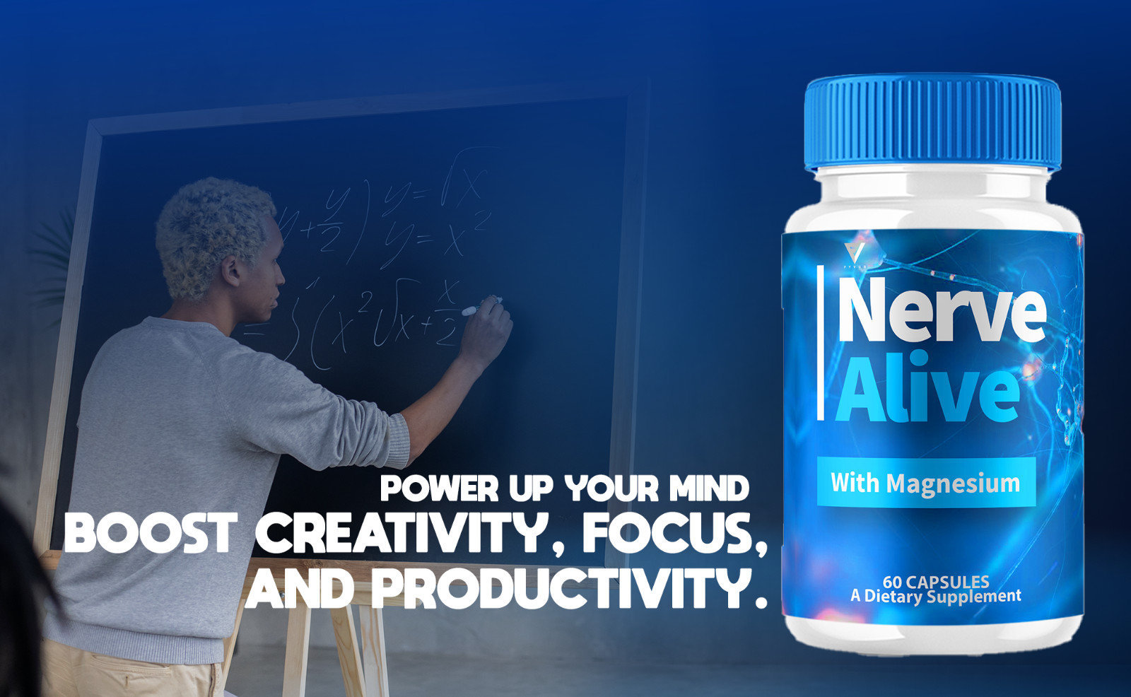 (5 Pack) Nerve Alive with Magnesium NerveAlive Maximum Strength (300 Capsules)