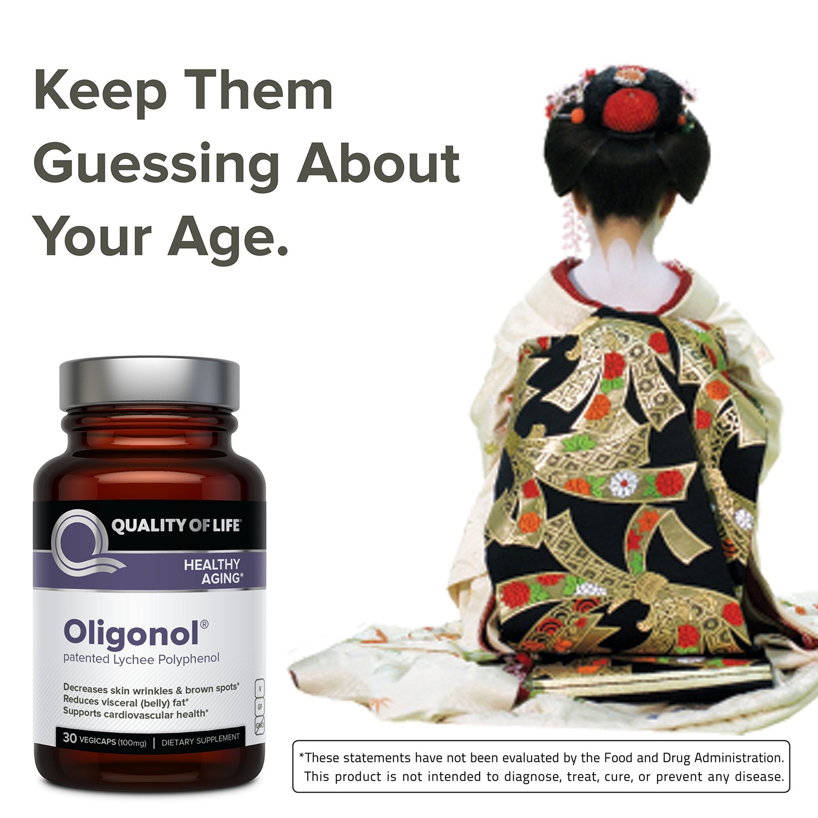 Oligonol – Premium Anti-Aging Supplement – Quality of Life – 30 Count