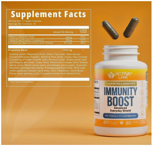 Immunity Boost All-In-One Advanced Shield Complex 60 capsules Ships Fast