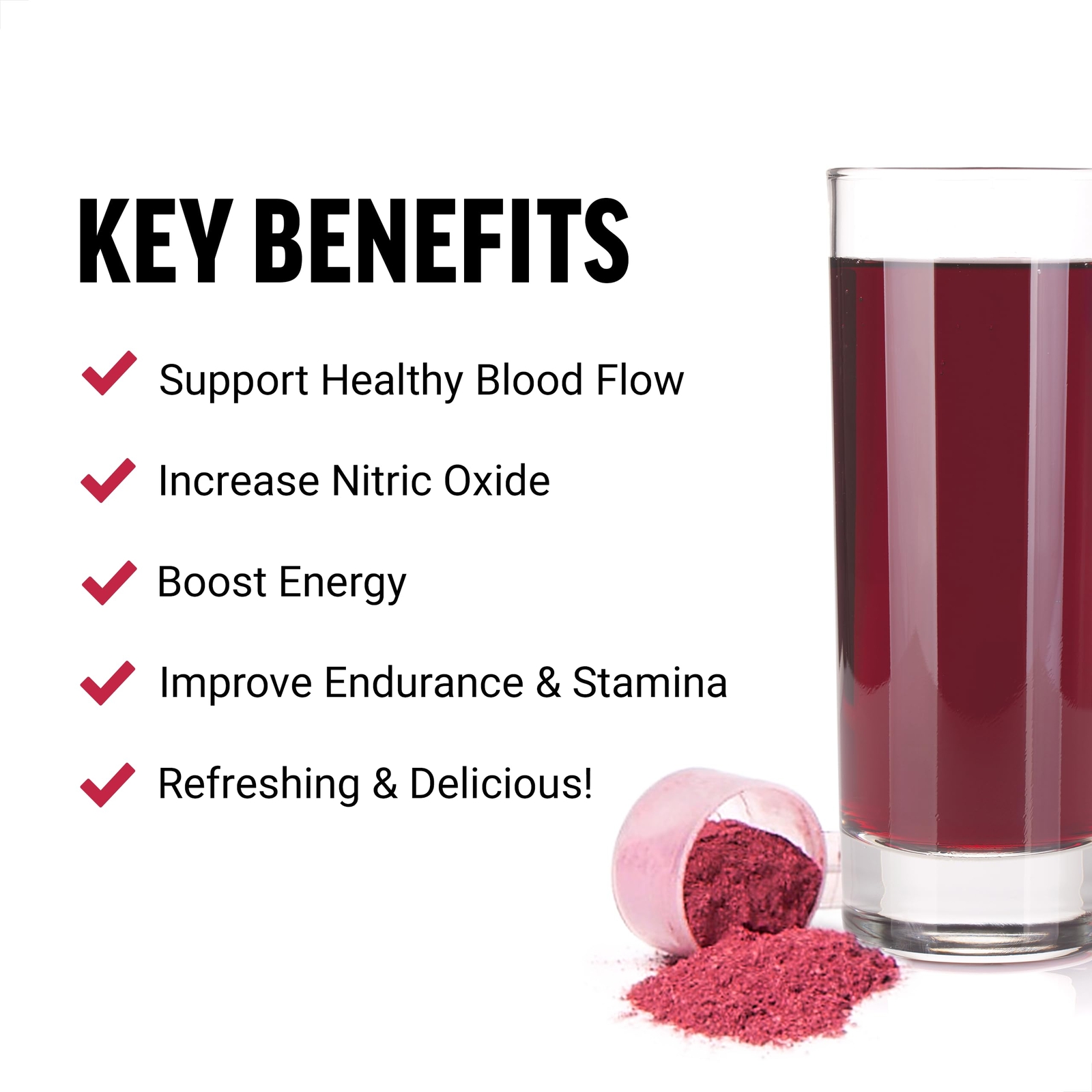 Force Factor Total Beets Circulation Superfood Beet Root Powder Nitric Oxide