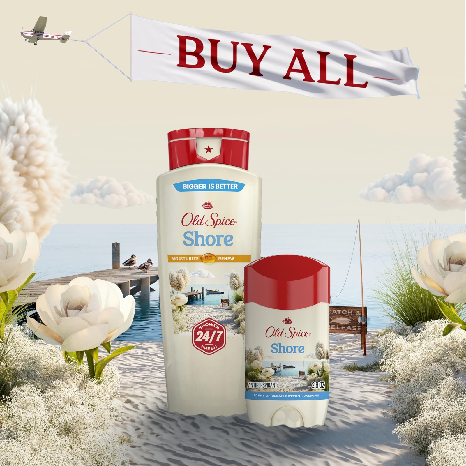 Old Spice Antiperspirant & Deodorant for Men, Shore, 2.6 Ounce (Pack of 1)