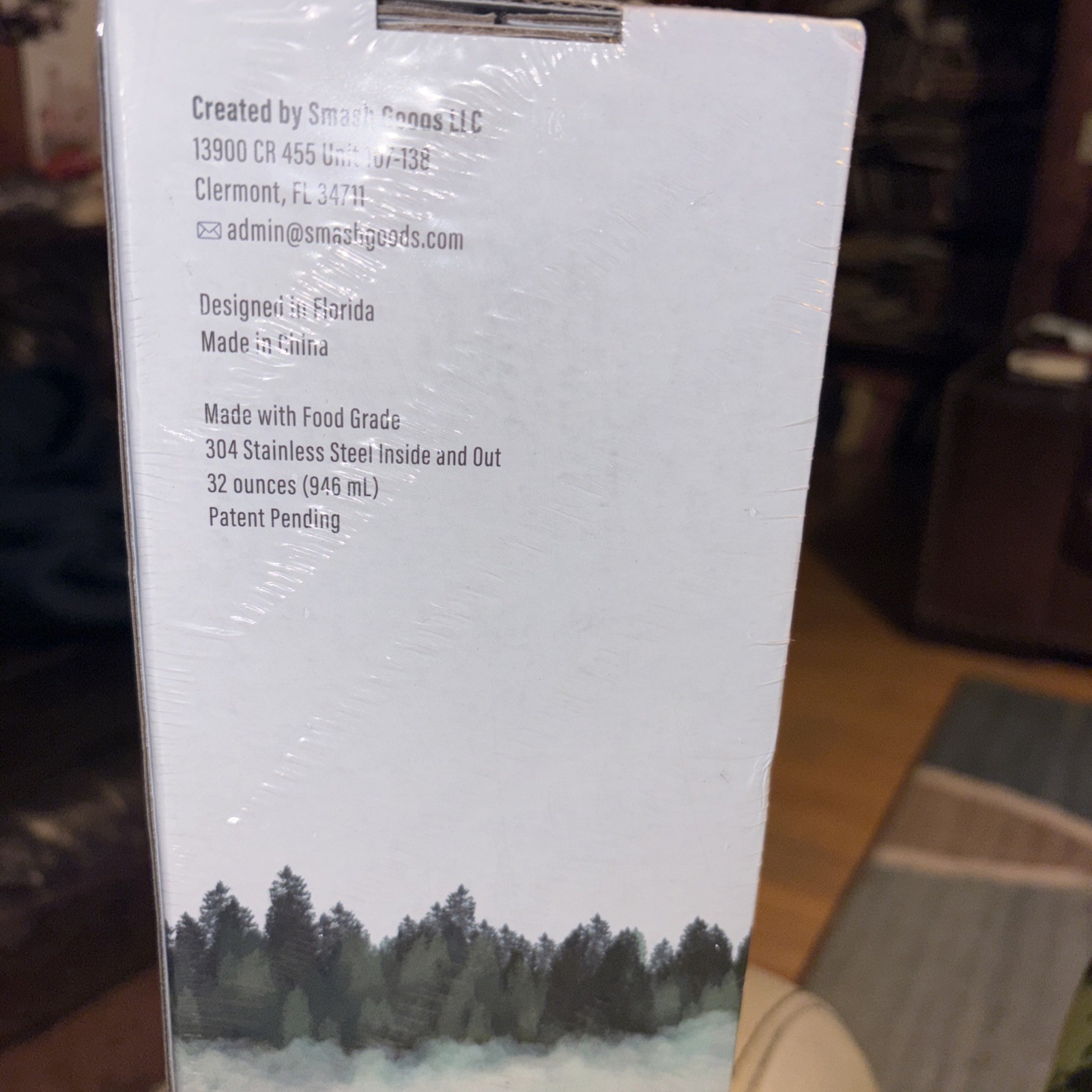 United States National Parks Water Bottle with Stickers Moonlit blue new sealed