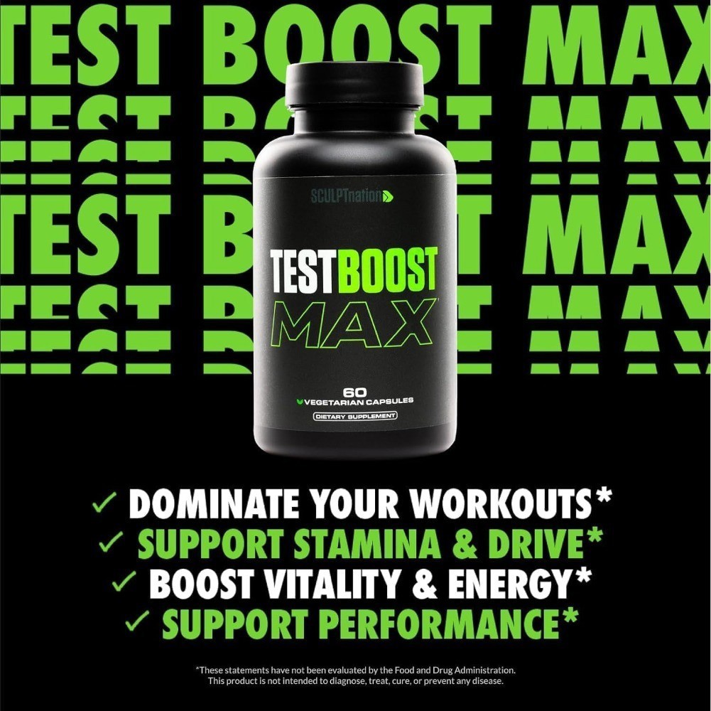 1-3PCS Sculpt Nation by V Shred Test Boost Max -Testosterone Supplement for Men