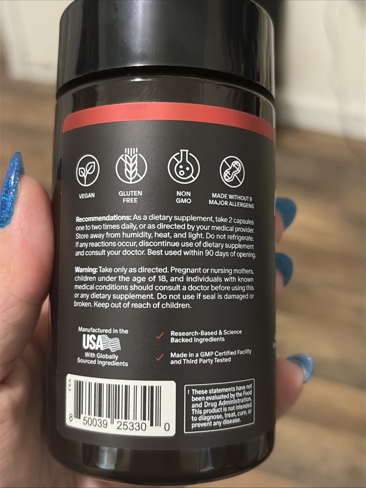 Snap Supplements Nitric Oxide Booster 90 Capsules Doctor Formulated