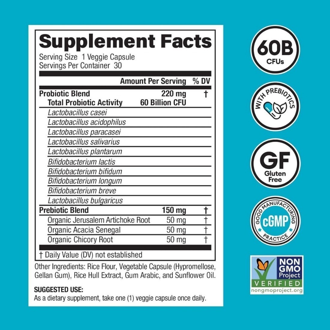 Physician’s Choice Probiotics 60 Billion CFU10 Strains + pure Prebiotics NEW