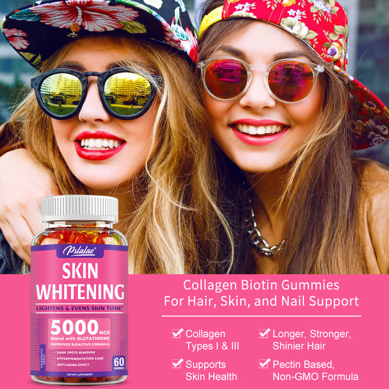 Glutathione Gummies – Whitening and Brightening Skin, Anti-wrinkle, Anti-aging