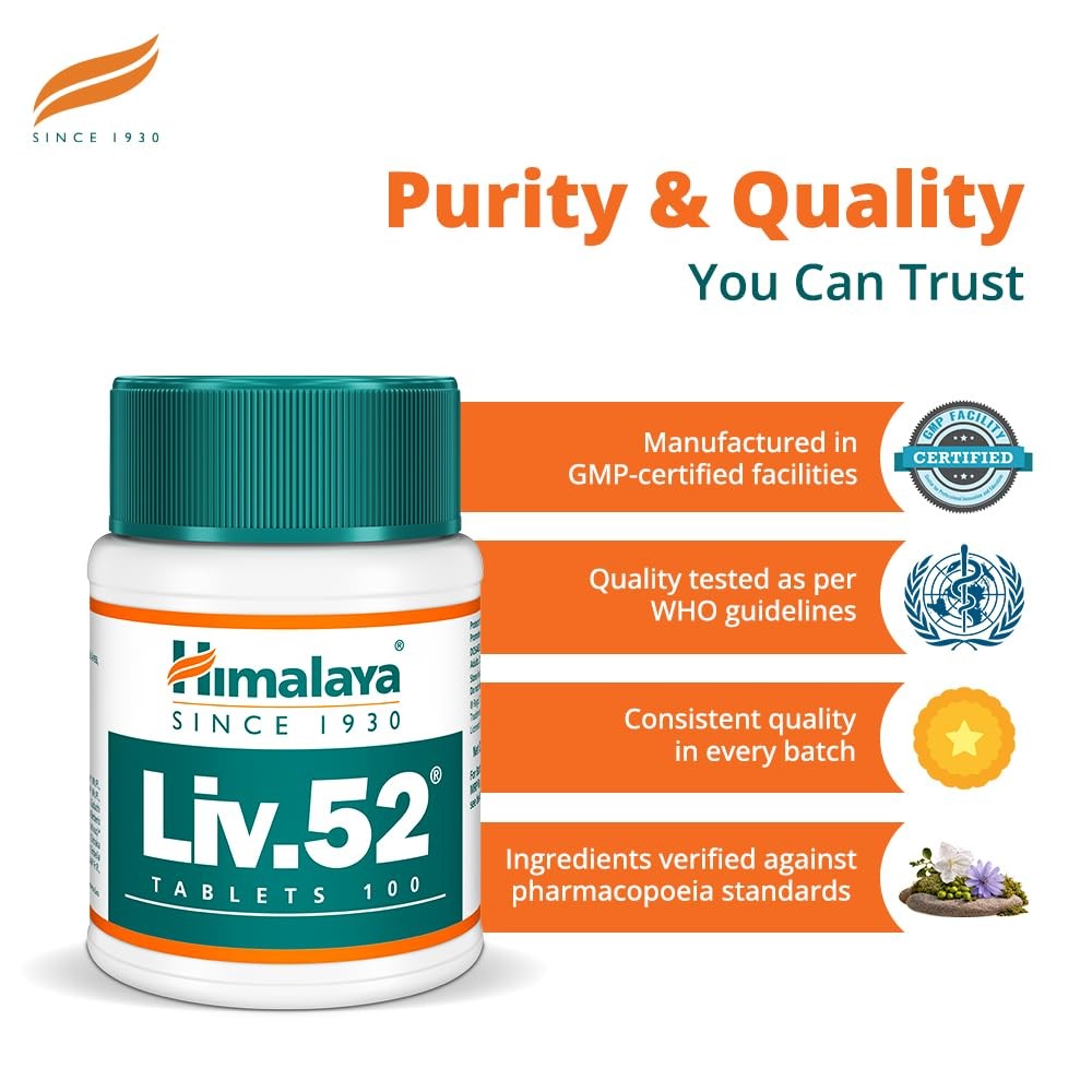 2 Packs 100% Natural Himalya Health Care Lv 52 200Tabs US Shipped