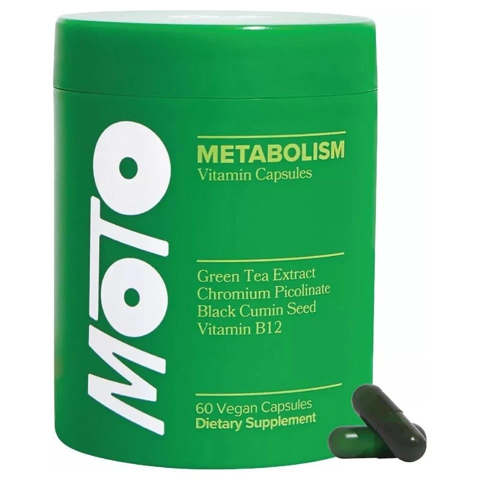 O Positiv Moto Women’s Metabolism Support Energy&Curb Craving Vegan 60 Cap