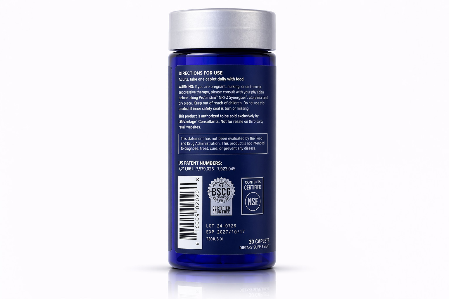 LifeVantage’ Protandim NRF2 Synergizer 90 Caplets 3 Pack Sealed