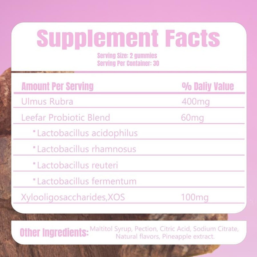 Women’s Probiotic+Slippery Elm 60 Gummies Premium