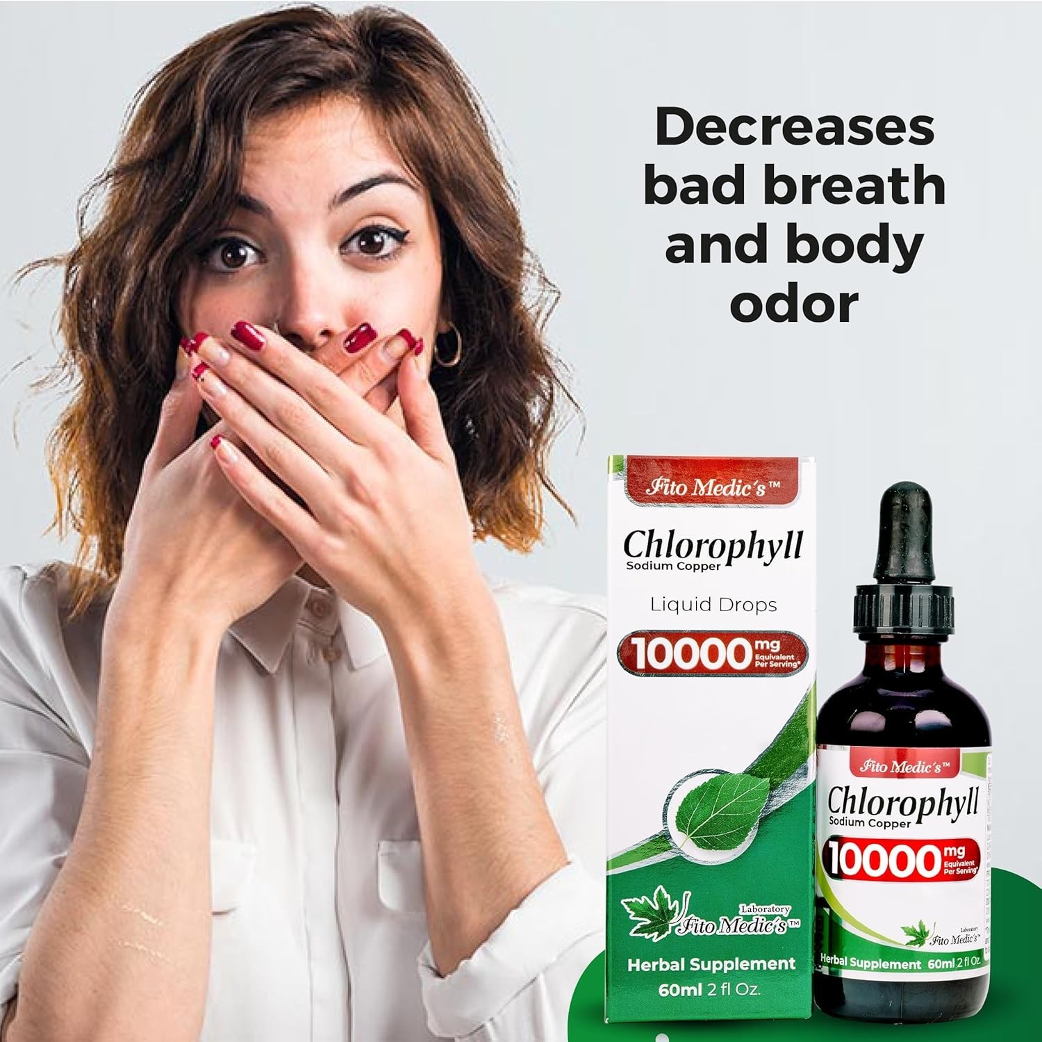Lab 2 oz Liquid Chlorophyll Drops – Daily Antioxidant Supplement for Wellness