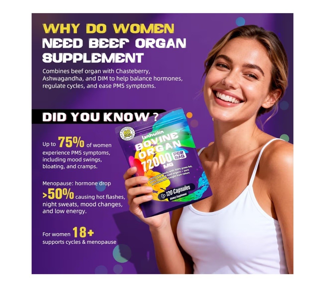 Beef Organ Supplement for Women 120count