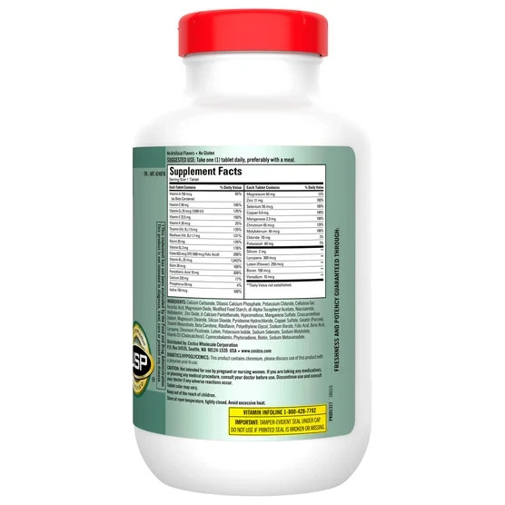 Kirkland Signature Mature Multi Adult 50+ Vitamins & Minerals, 400 Tablets