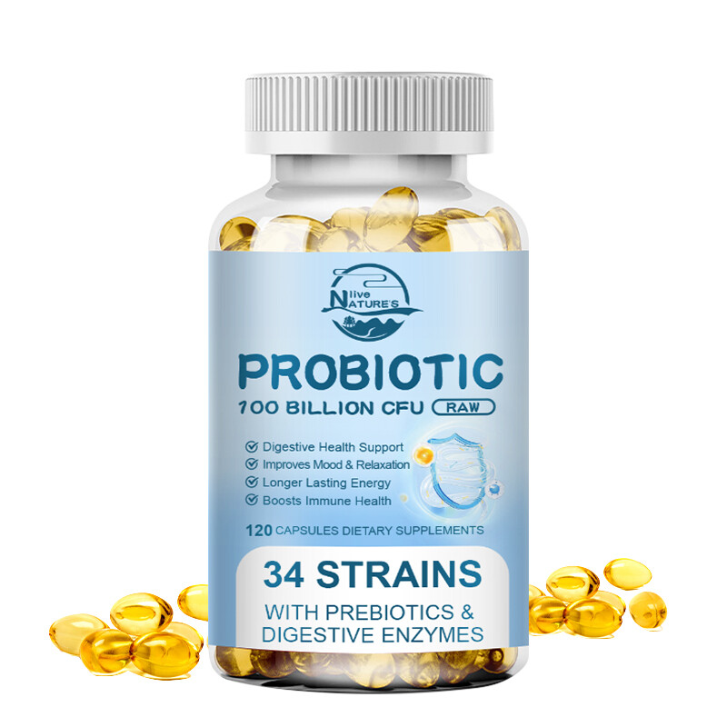 Probiotic 100 Billion CFU – Prebiotics for Digestive & Gut, Bloating Health