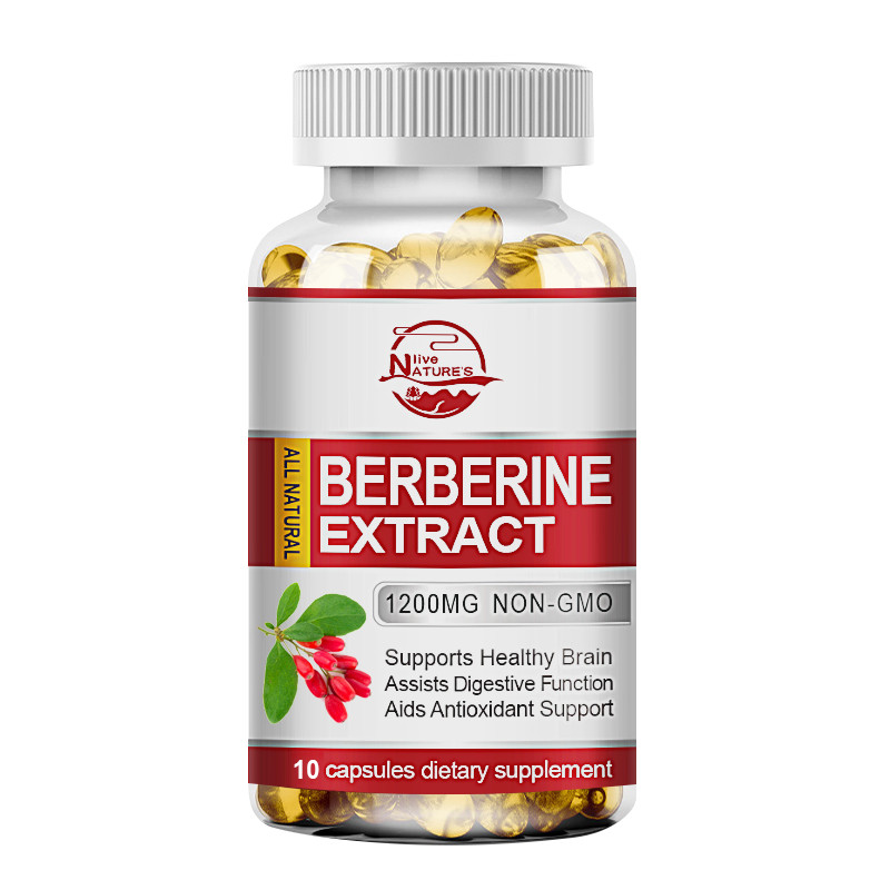 Berberine HCL 1200mg Cholesterol Blood Sugar Health General Wellness 60/120 Pcs