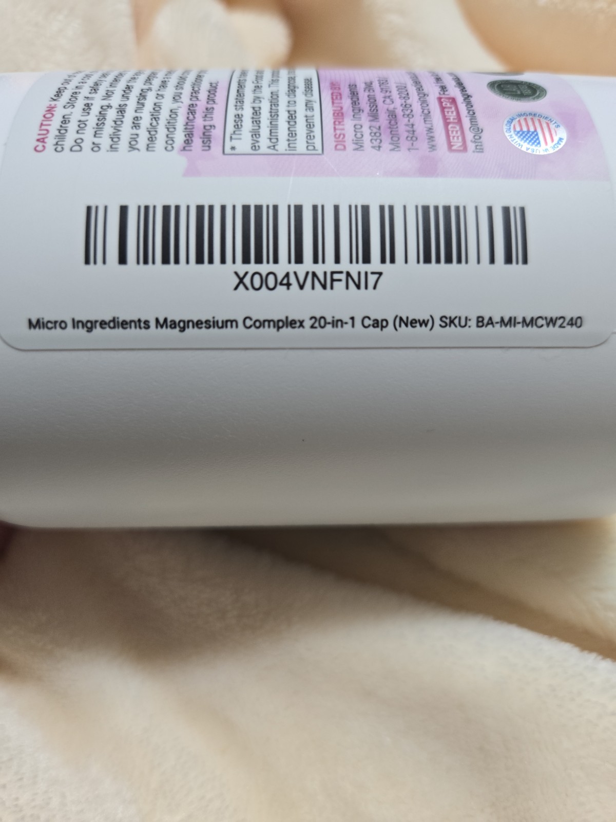 Microingredients Magnesium Complex 20-in-1, For Women, 240 Vegetarian Capsules