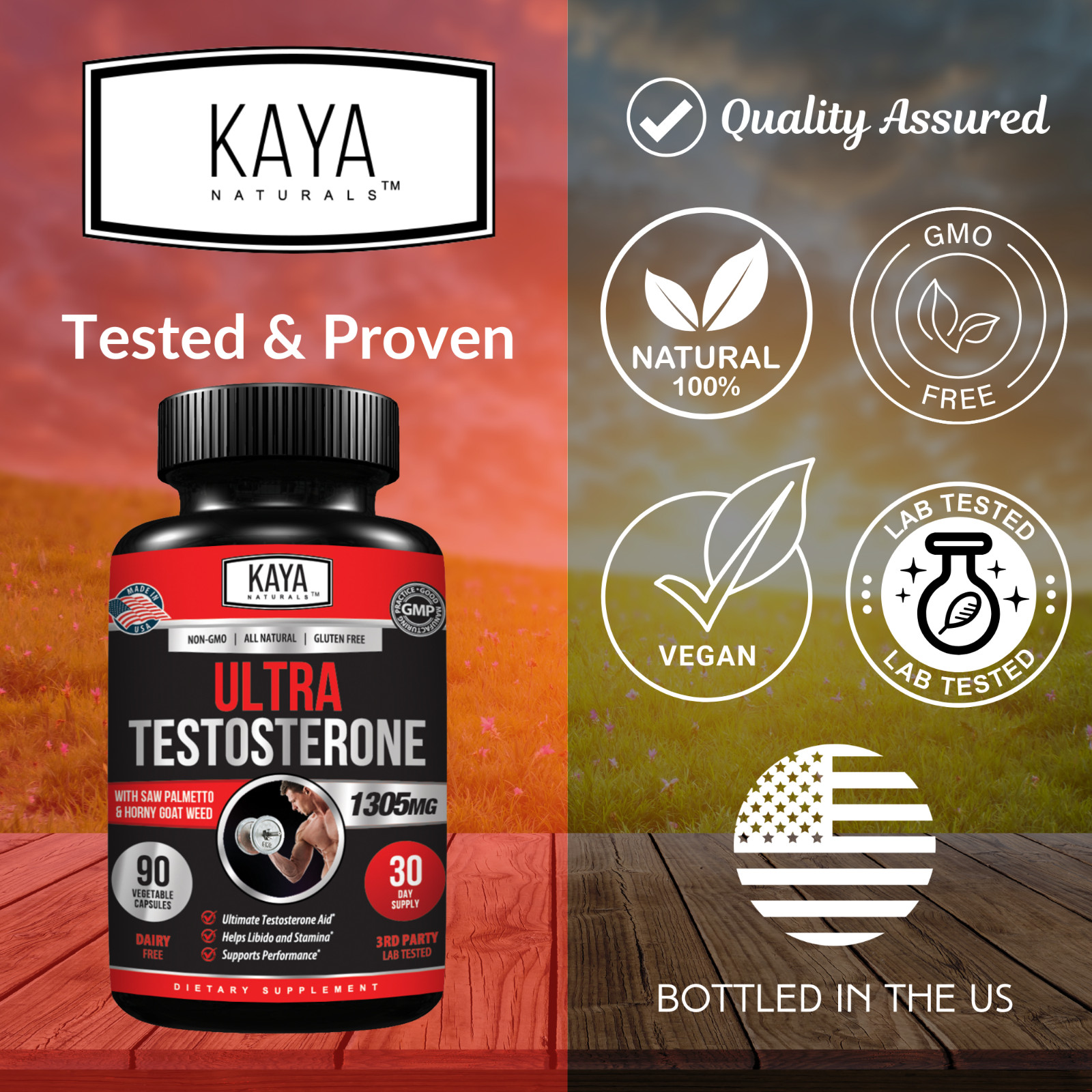 (2 Pack) Ultra Testosterone 90Ct, Muscle & Testosterone Support, Bodybuilding