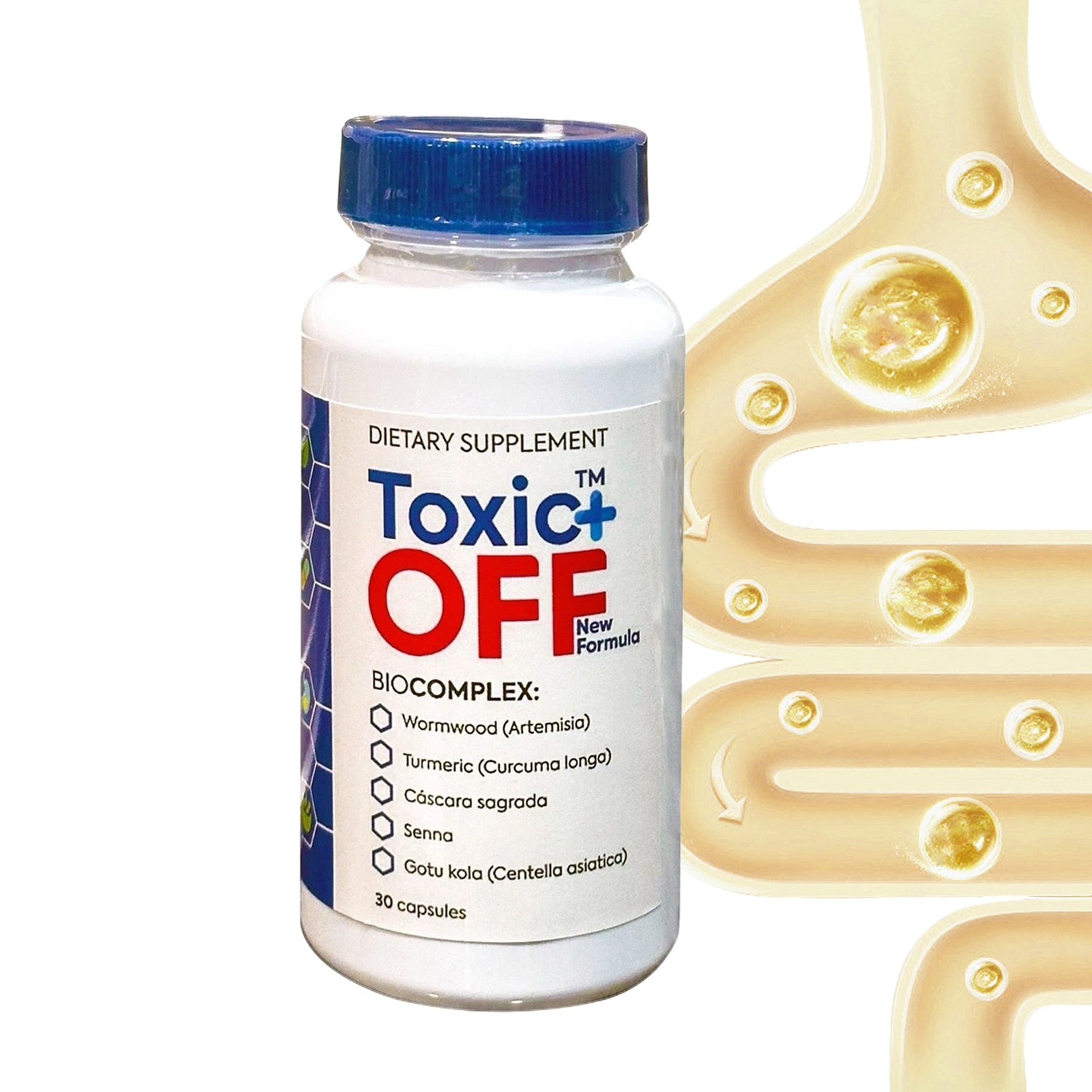 Off Toxic Plus 30 Capsules 1 Month Treatment New Improved Formula