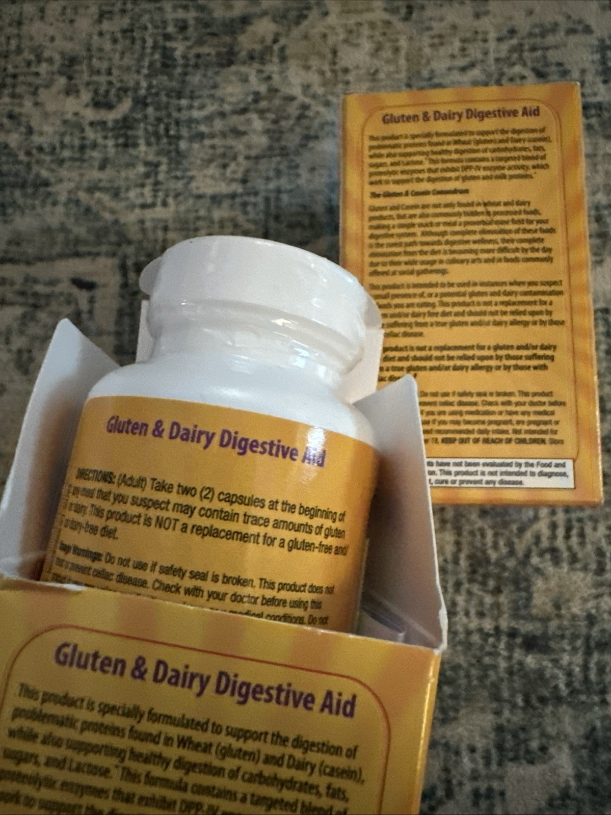 2 PACK- Natures Secret GLUTEN & DAIRY Digestive Aid DPP-IV Enzyme 50 capsules