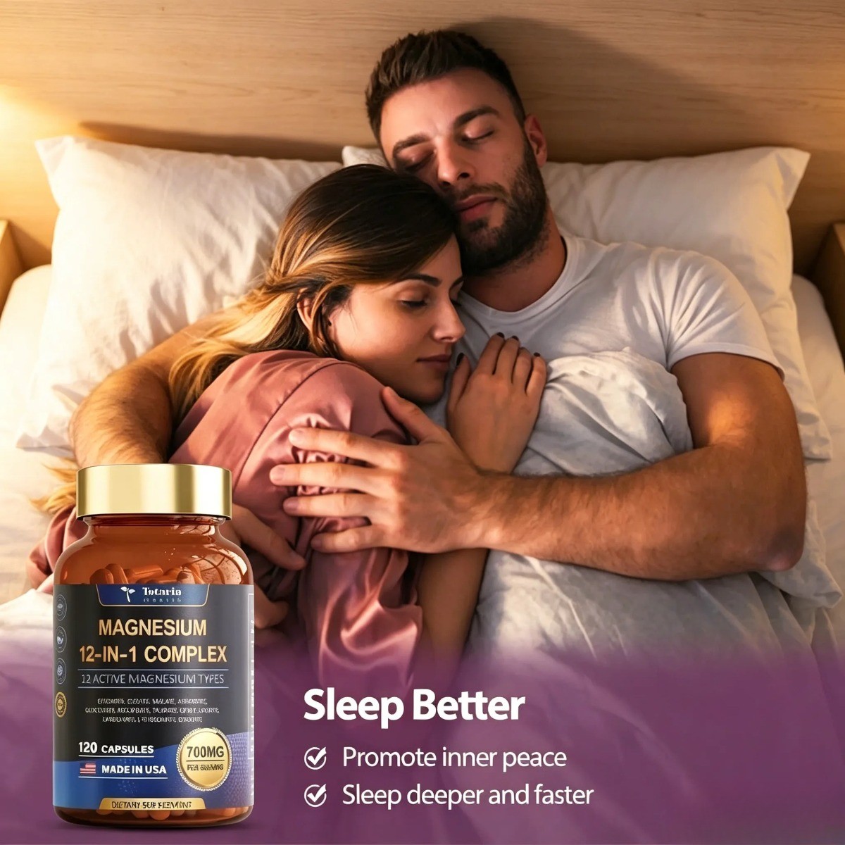 Totaria Magnesium 12-in-1 Complex 700mg –12 Active Forms for Muscle & Relaxation