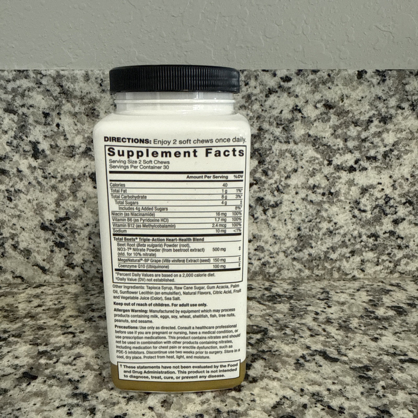 Force Factor Total Beets Ultimate Heart Health 60 Soft Chews