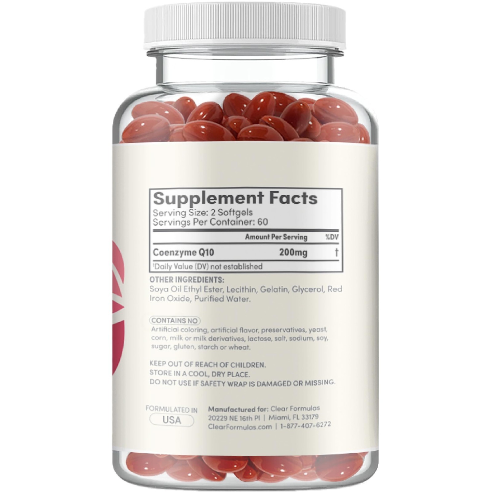 CoQ10 200mg Softgels – Quick Absorption Antioxidant for Heart & Energy Support,