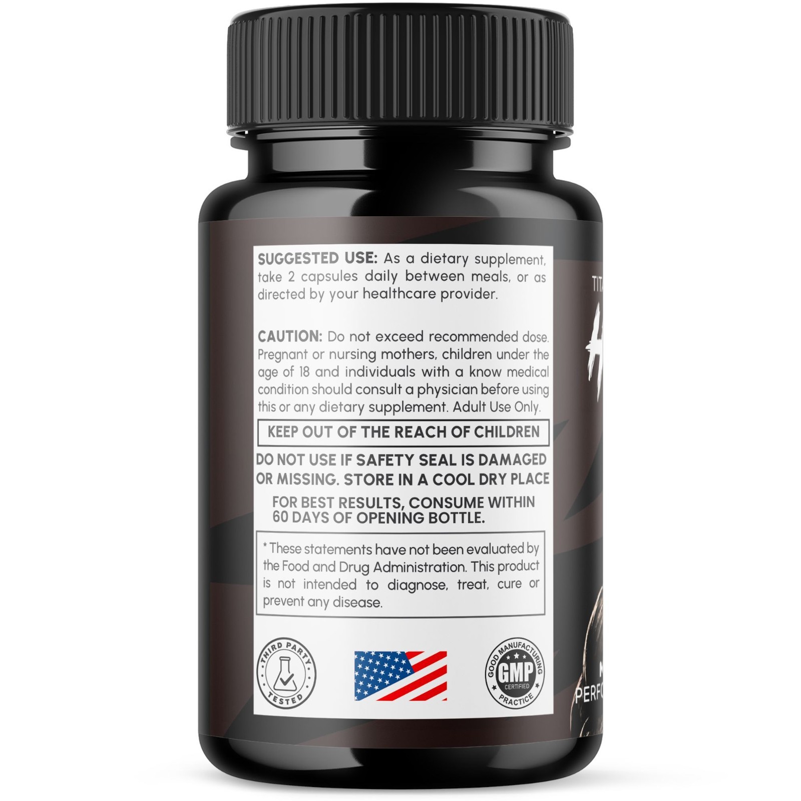 (1 Pack) Horsewood Advanced Male Health Support Formula Horse Wood 60 Capsules
