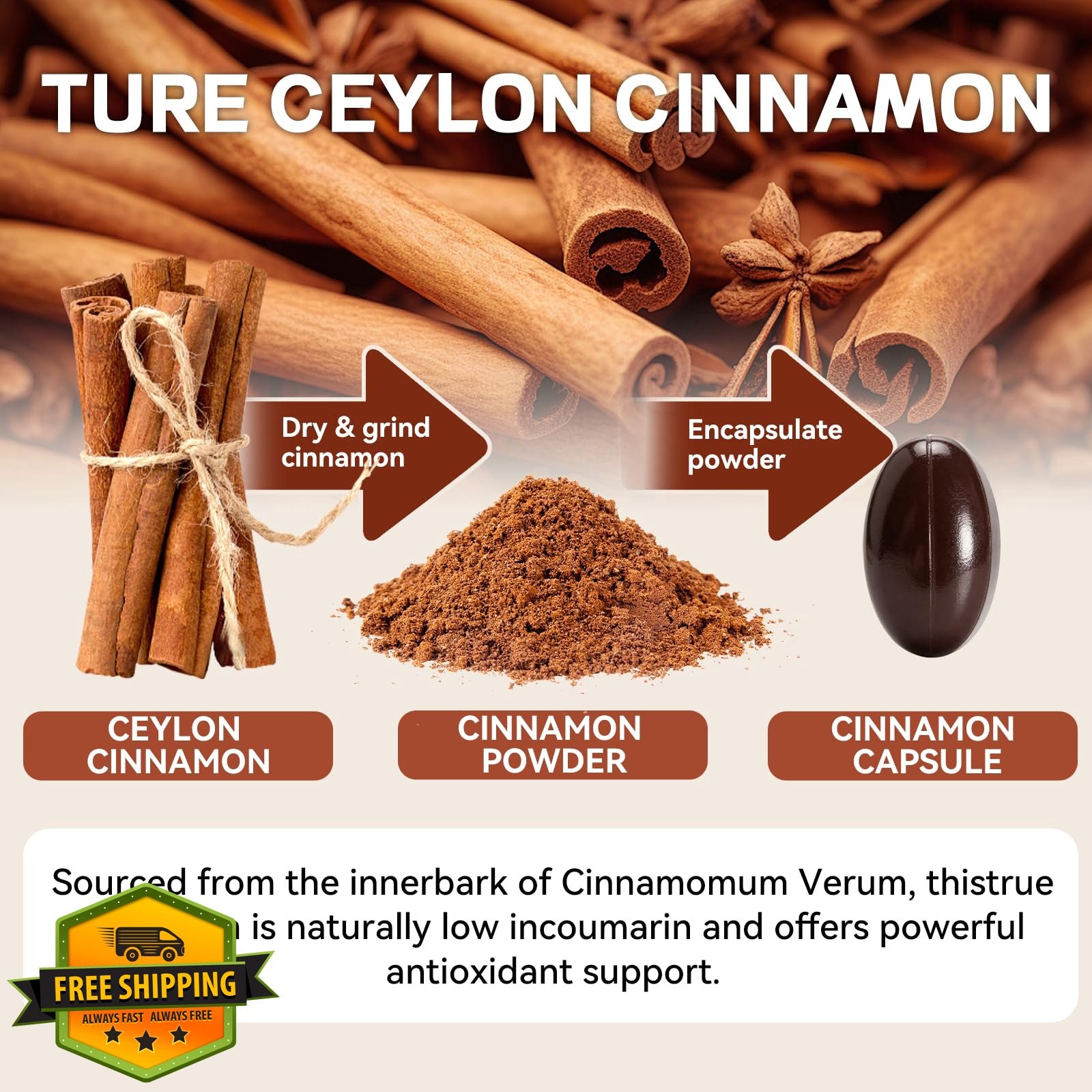 ALLBIZ Ceylon Cinnamon Softgels 360 Count