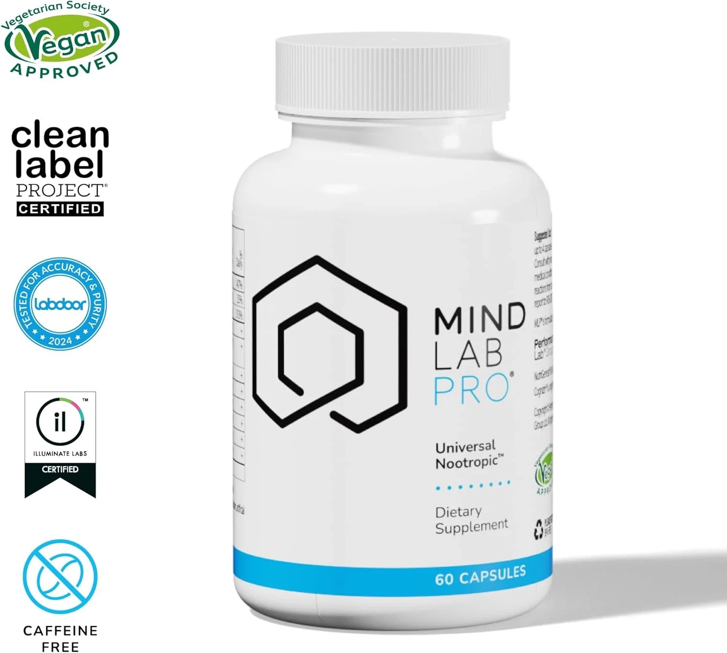 Universal Nootropic Brain Support Capsules 60ct – 2 Pack – Focus & Memory Aid