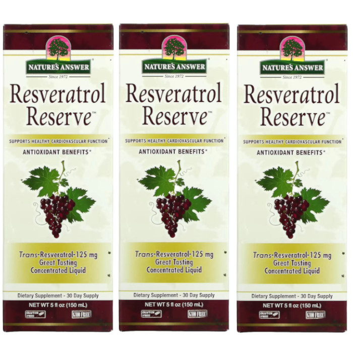 Nature’s Answer Resveratrol Reserve 5 fl.oz Each (Pack of 3)