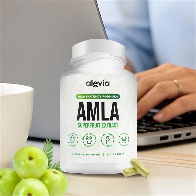 3x Alevia Organic Amla Capsules 1000mg Indian Gooseberry Antioxidant Supplement