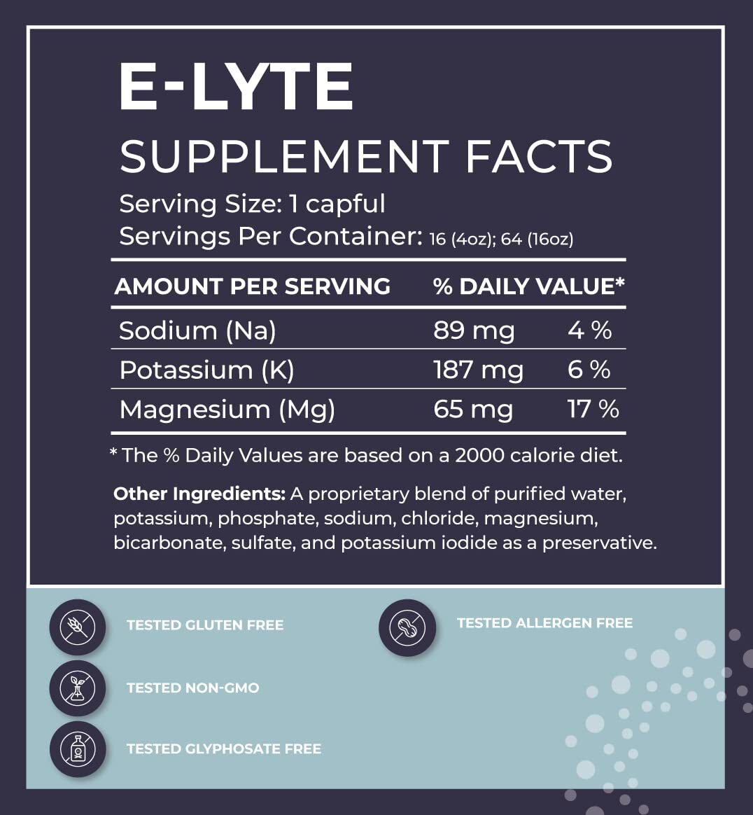 E Lyte 16 Fl Oz Highest Electrolyte Concentrate Keto Friendly Supplement