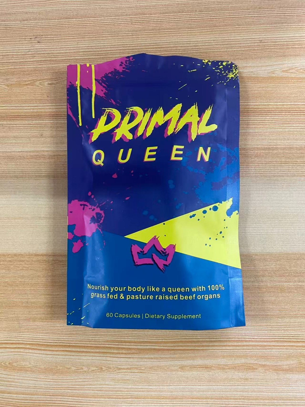 3PCS Primal Queen Supplement for Women 60 CountsBeef Organ Free Shipping !