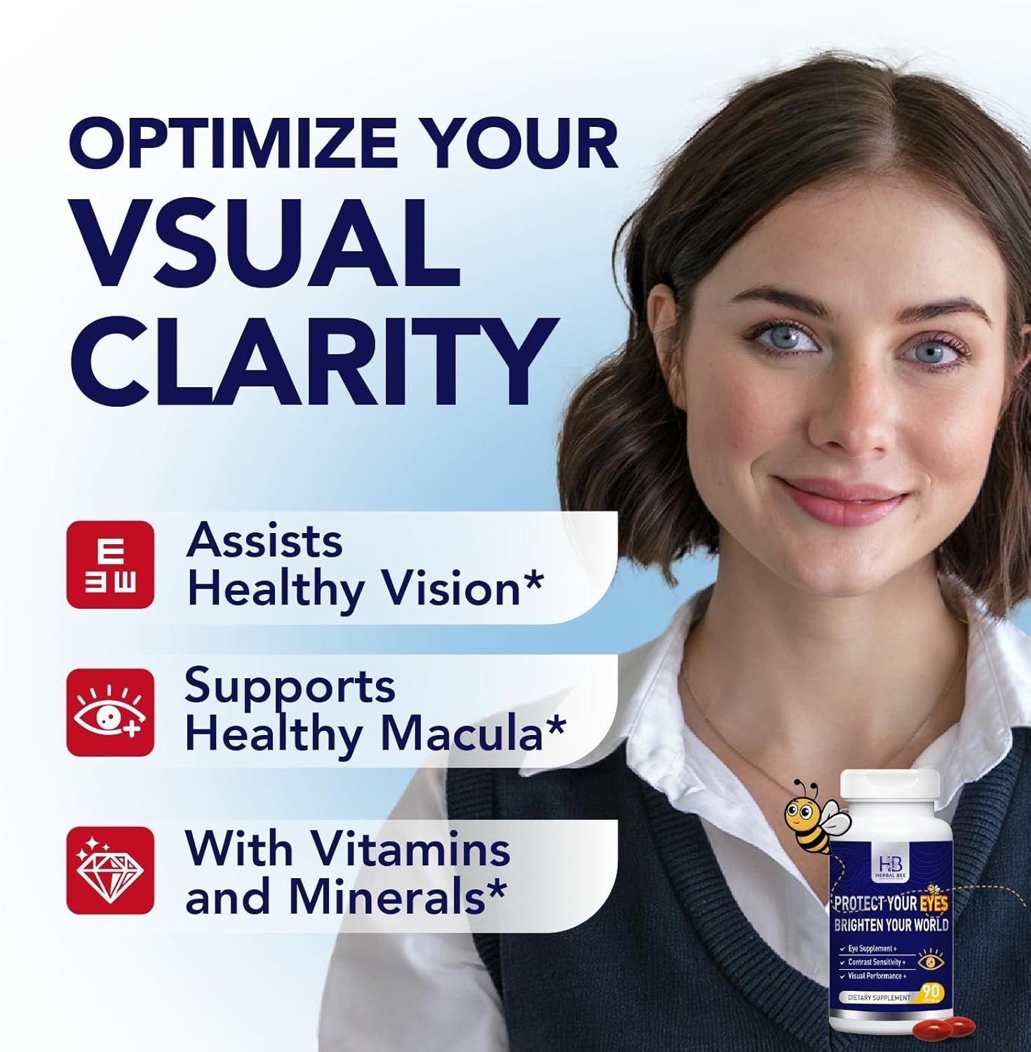 Eye Supplement – Lutein 10mg, Meso-Zeaxanthin 10mg, Zeaxanthin 2mg – Eye Vitamin