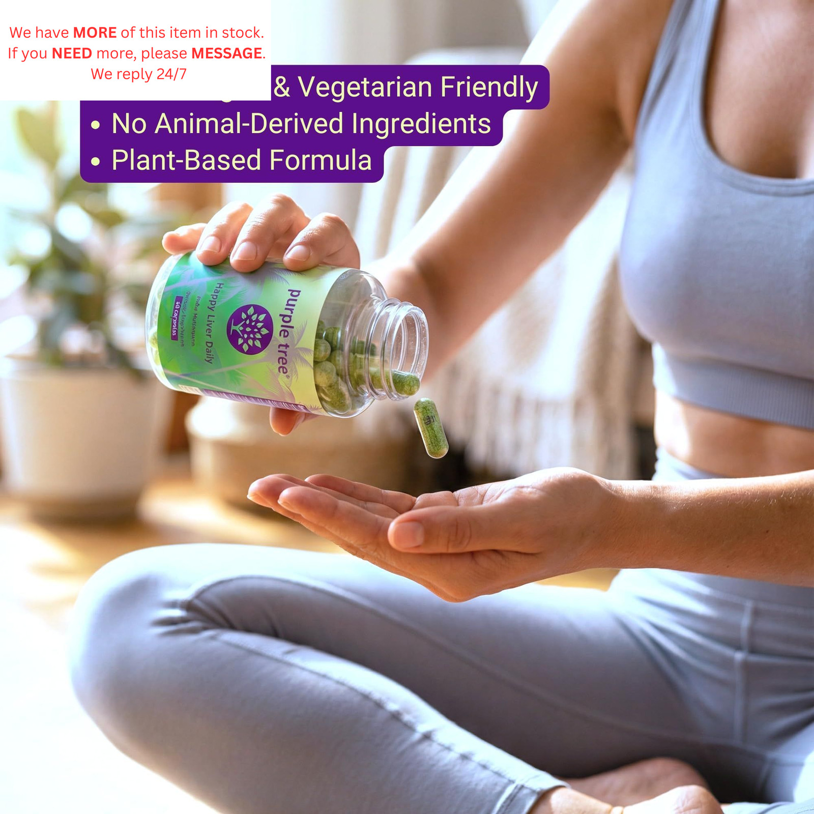 purple tree Happy Liver Daily | Support & Cleanse 60 Count (Pack of 1)