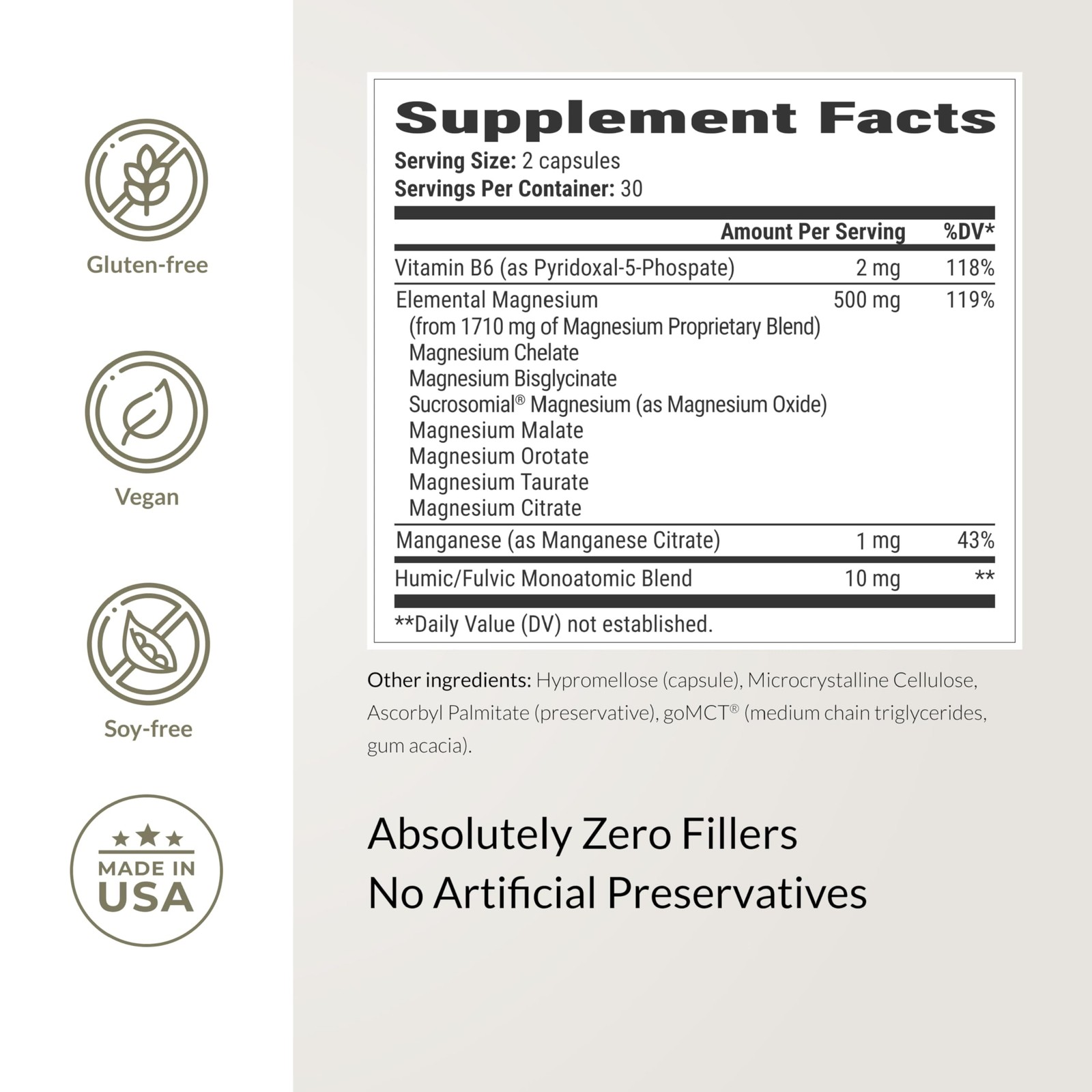 BIOptimizers Magnesium Breakthrough Supplement with 500mg – 7 Forms of