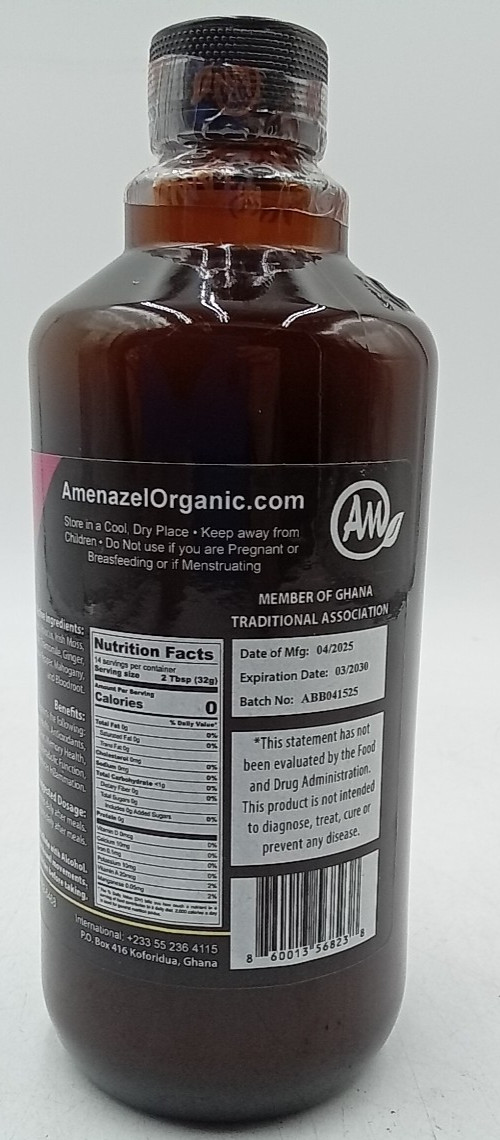 Amenazel Organic Black Seed Bitters 16 fl oz Exp 3/30