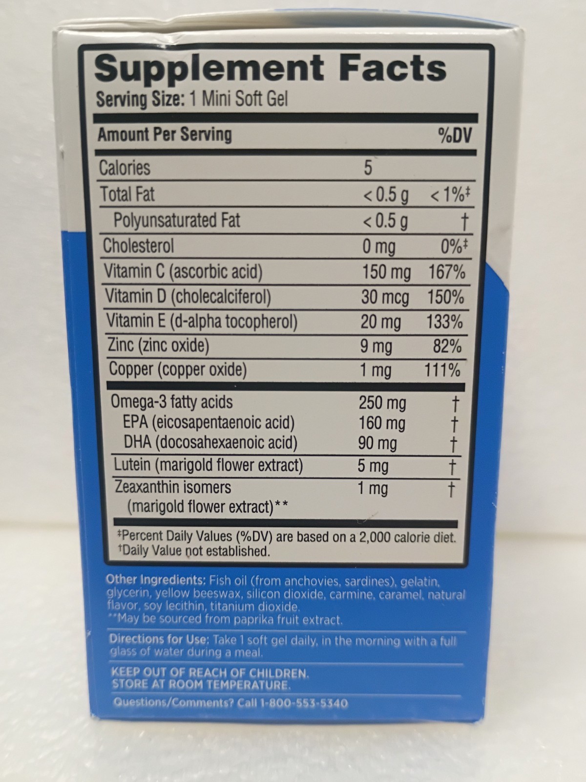 Ocuvite ~Eye Vitamin Supplement ~Adult 50+ ~30 Count Softgels ~Exp. 10/27