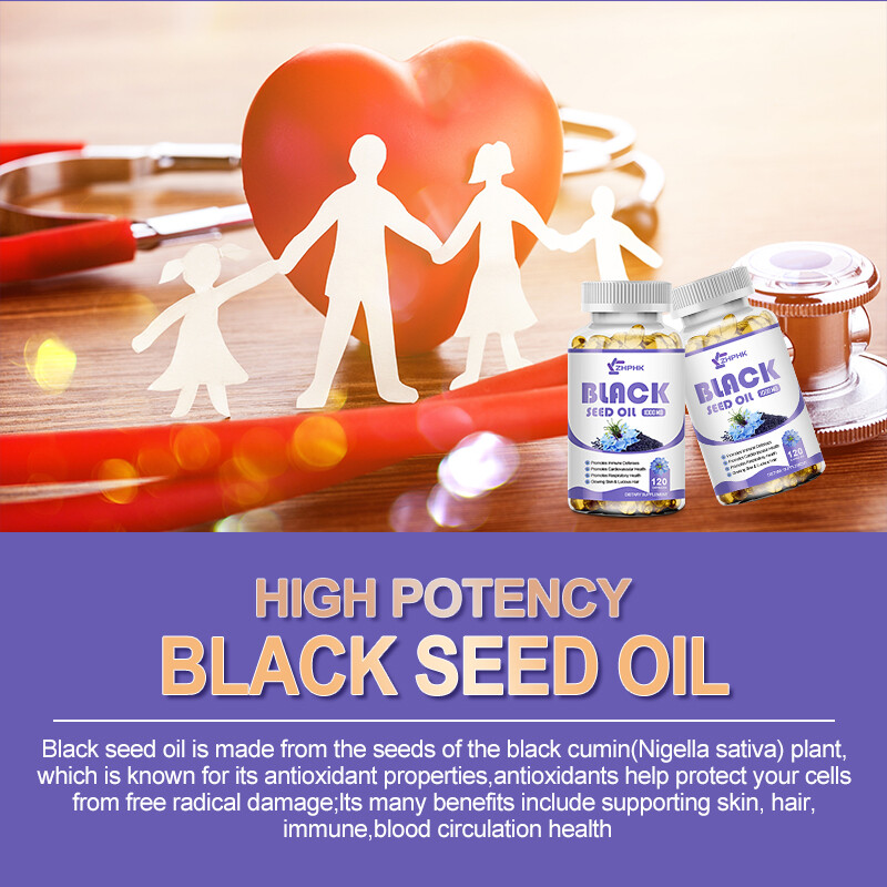 1000mg Black Seed Oil,Premium Cold Pressed,Non-GMO,Vegan,Premium Black Seed 240p