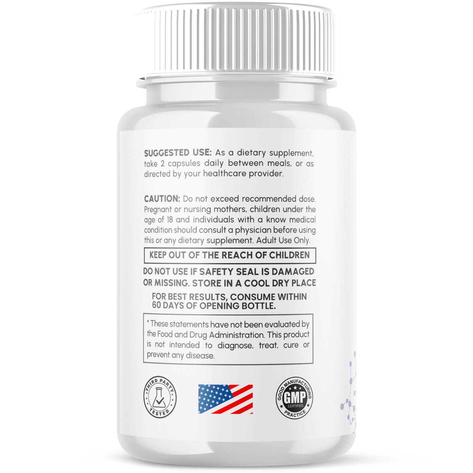 (2 Pack) Neuro Mind Pro Nootropic Natural Brain Formula Supplement 120 Capsules