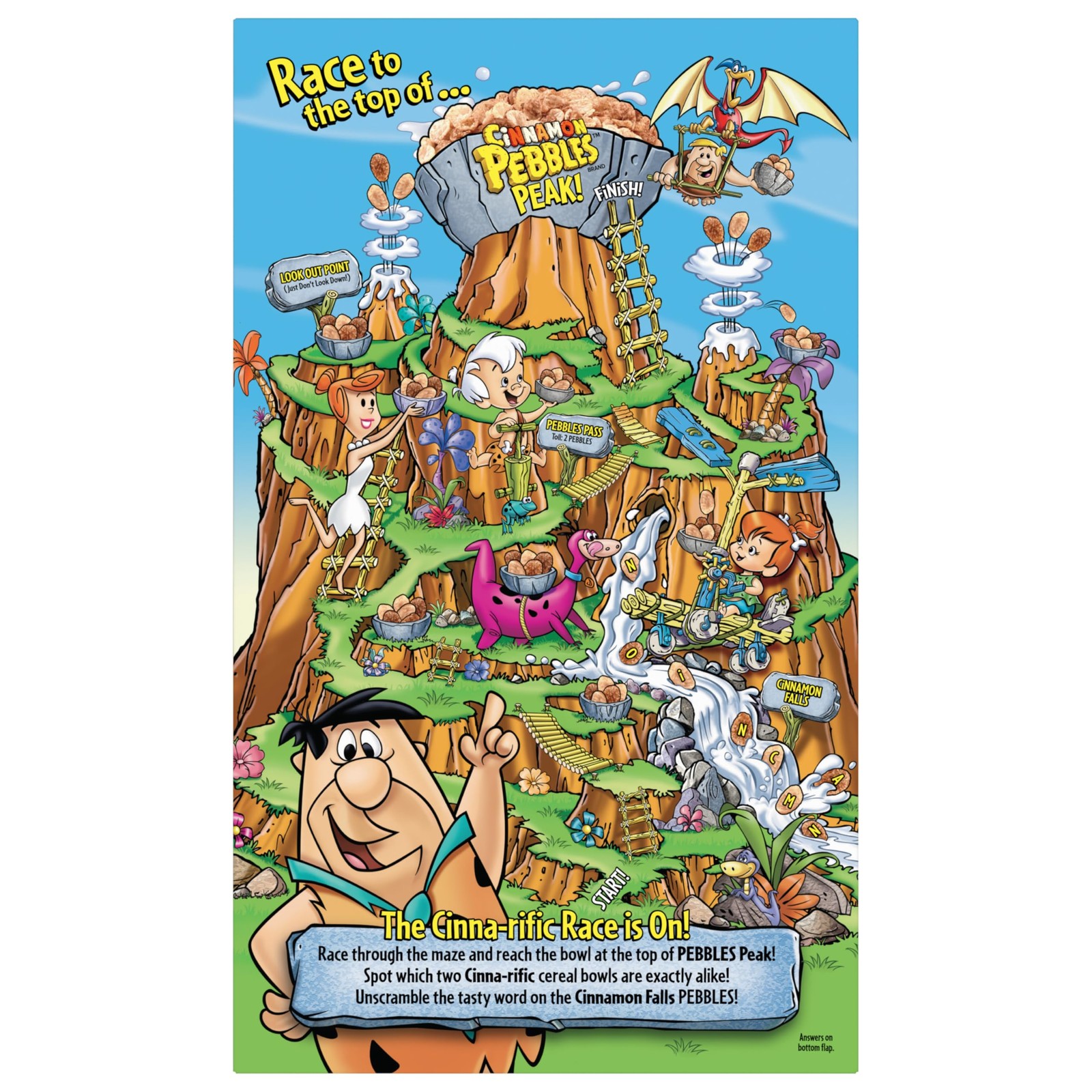 Cinnamon PEBBLES Breakfast Cereal for Kids, Gluten 19.5 Ounce (Pack of 1)