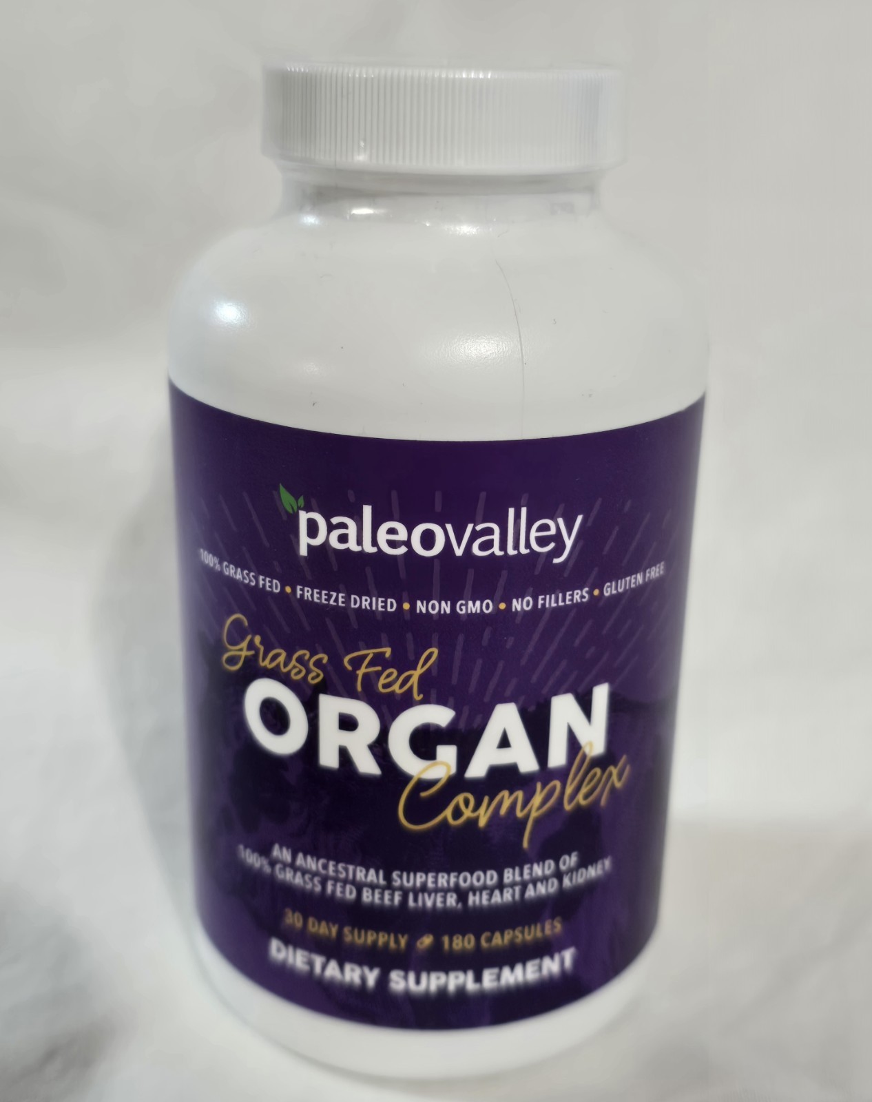 Paleovalley Grass Fed Organ Complex 30 Days Supply 180 Capsules – Exp 10/2027