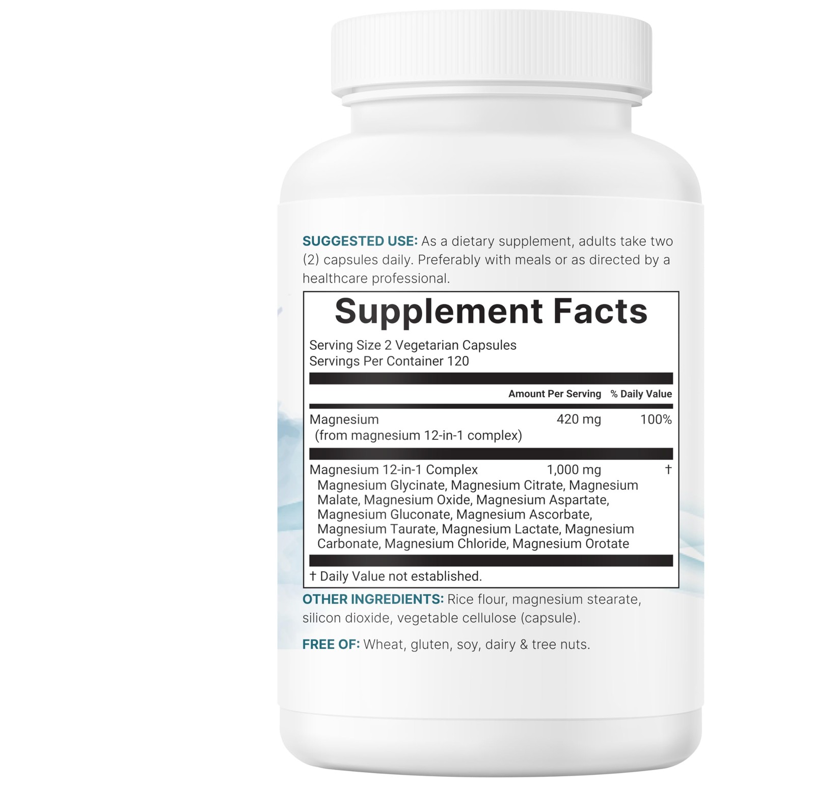 Micro Ingredients 12‑in‑1 Magnesium Complex 1000 mg, 240 Count (Pack of 1)