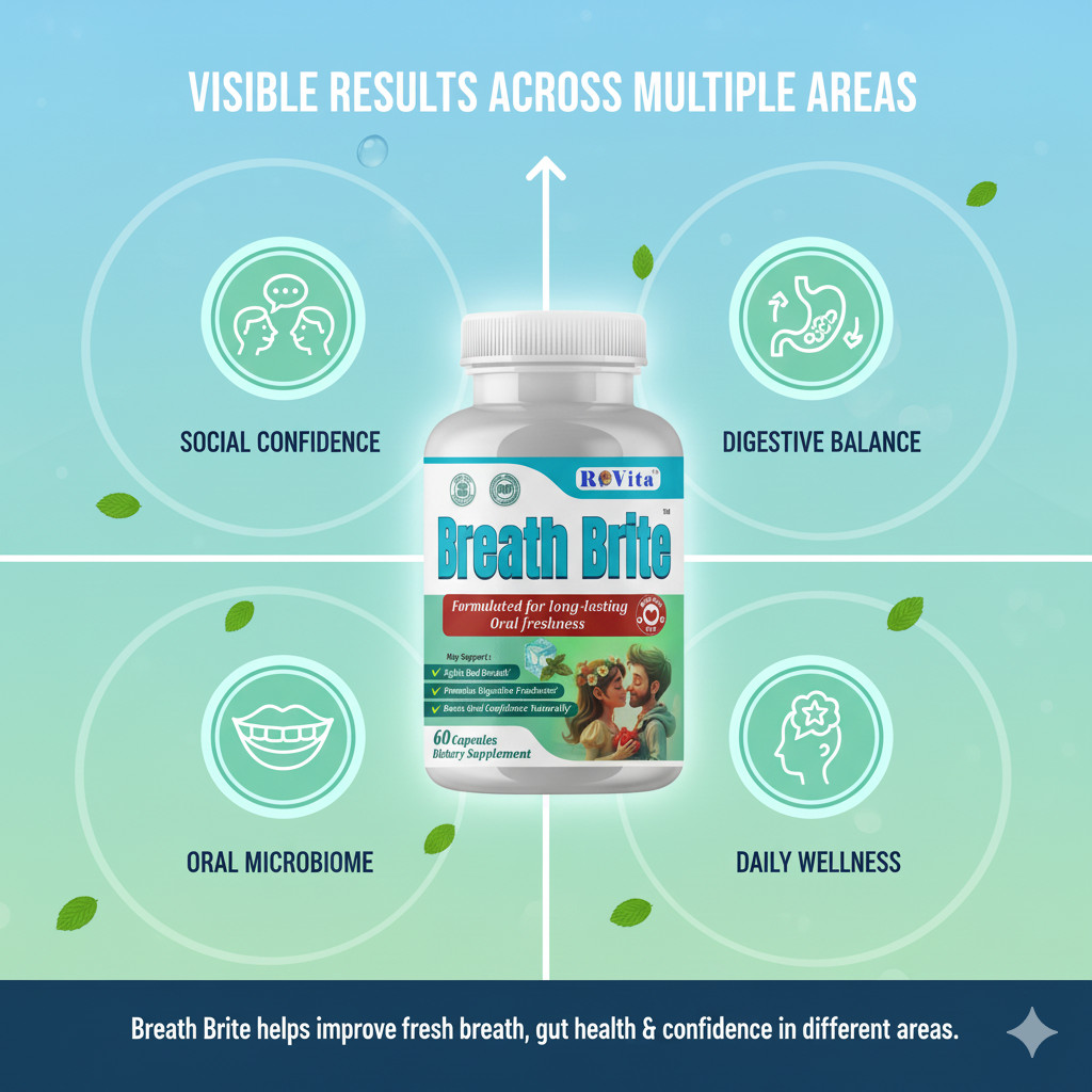 Breath Brite Oral Probiotics – Fresh Breath & Oral Health Support – 60 Capsules