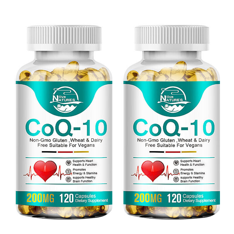 CoQ 10 Coenzyme Q10 Softgels 200mg, 240 Capsules – Vegetarian Non-GMO Ubiquinol