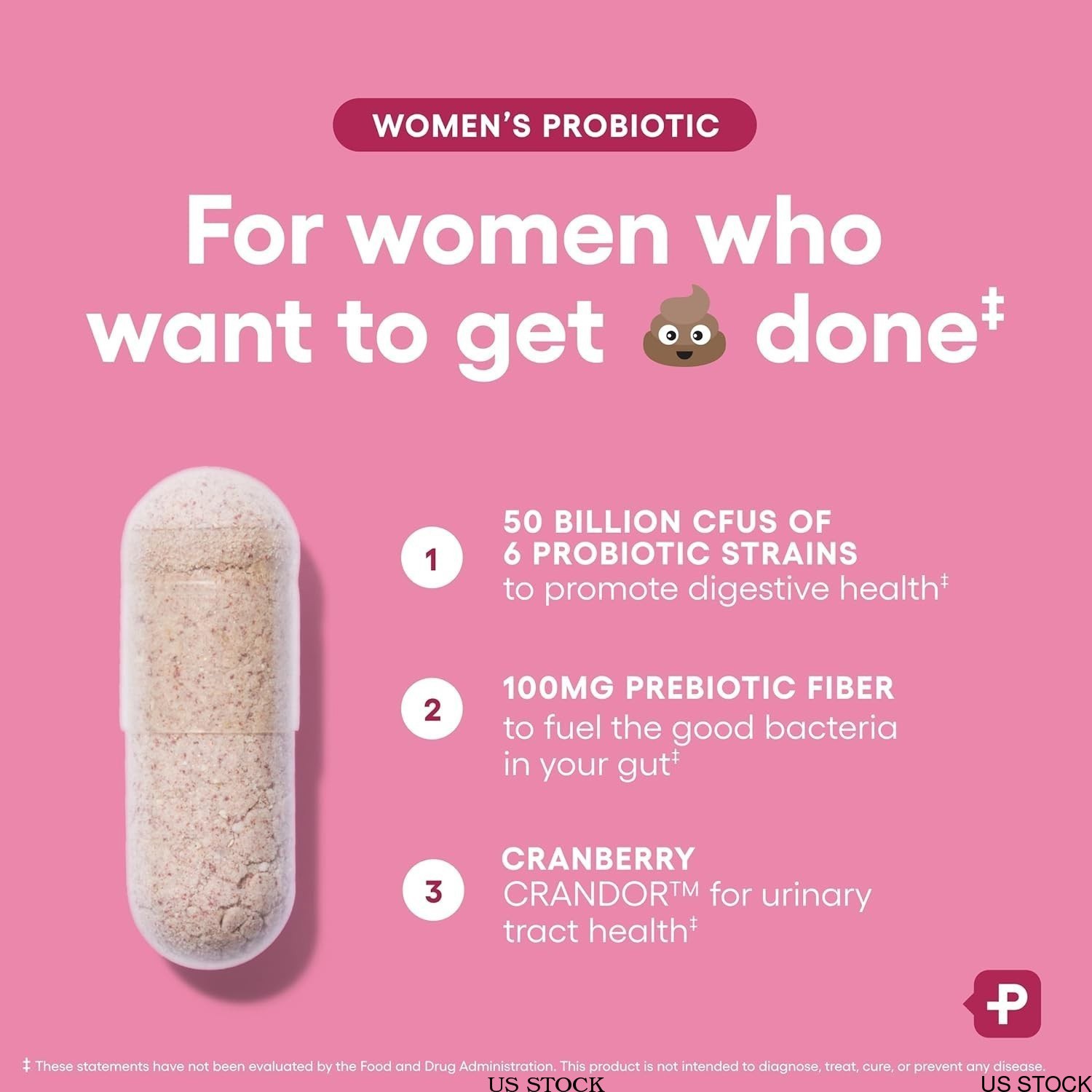 Physician’s | Women’s Probiotic Choice 50 Billion CFU + Organic US Prebiotic