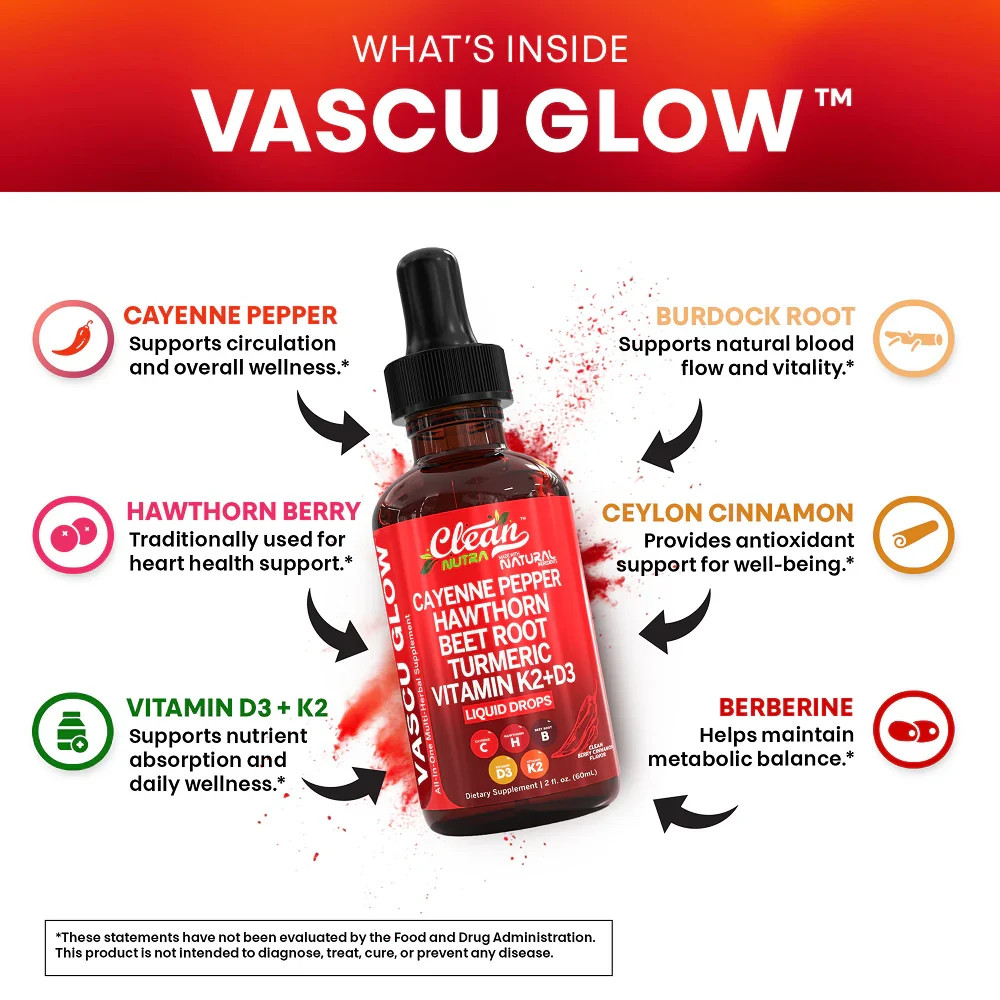 Clean Nutra Cayenne Pepper Supplement Liquid Drops + Hawthorn Berry