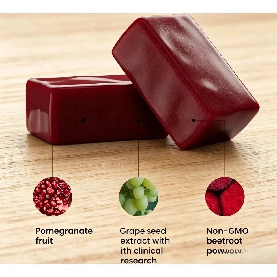 2 PACKS HumanN – SUPER BEETS Heart Chews, Nitric Oxide Booster for Heart Health