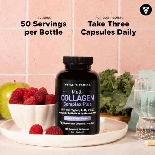 Vital Vitamins Multi Collagen Complex Plus Biotin, Hyaluronic Acid & VIT. C |