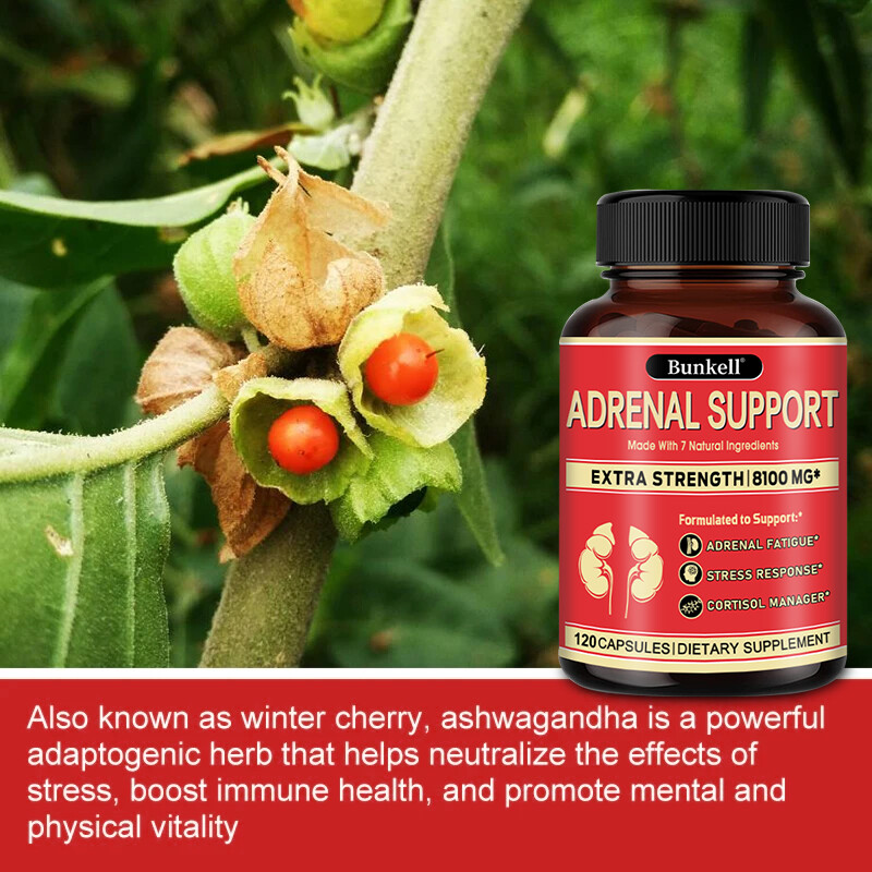 Adrenal Support Supplement – Supports Healthy Adrenal Function-30/60/120Capsules